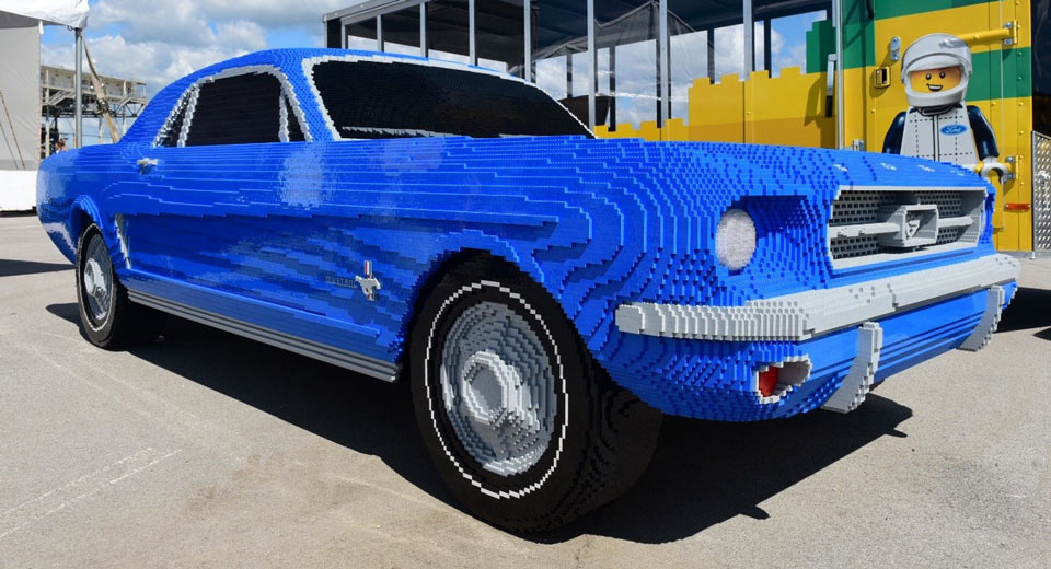  Lego Makes A Life-Size 1964 Ford Mustang Out Of Its Bricks, V8 Roar Included