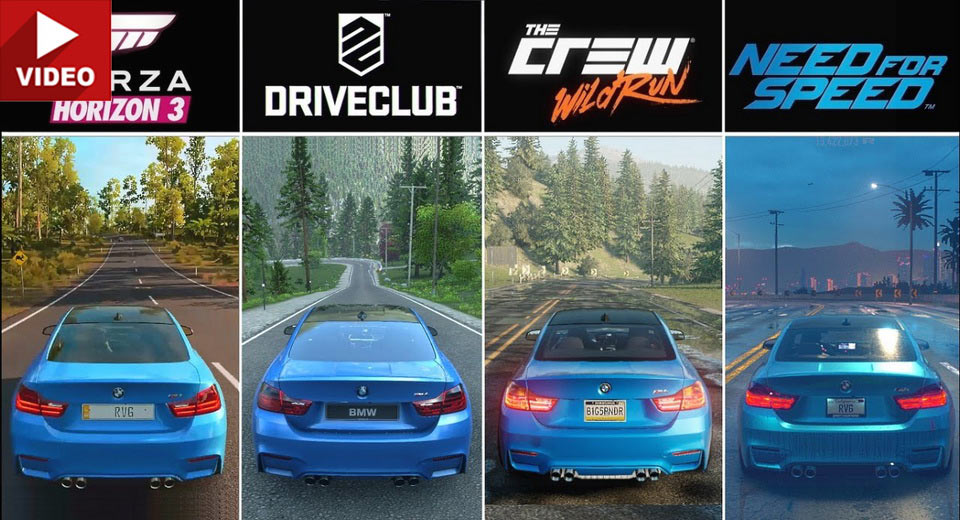 Forza Horizon 3 vs DriveClub vs The Crew vs NFS Graphics Comparison