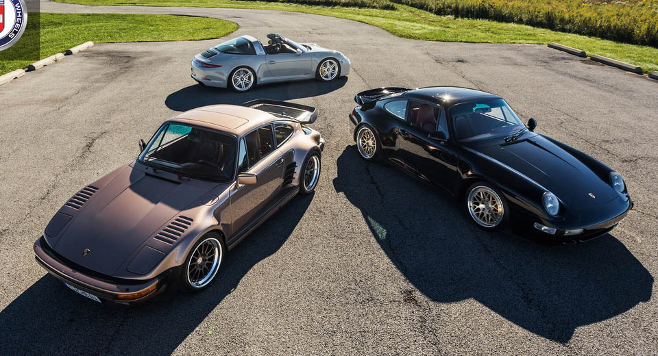 New Porsche 911 Targa Gets Together With Classic 993 & 930 Turbos
