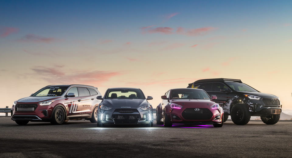  Hyundai Heats Up Five Cars For SEMA, Plus New Skunkworks Race Concept