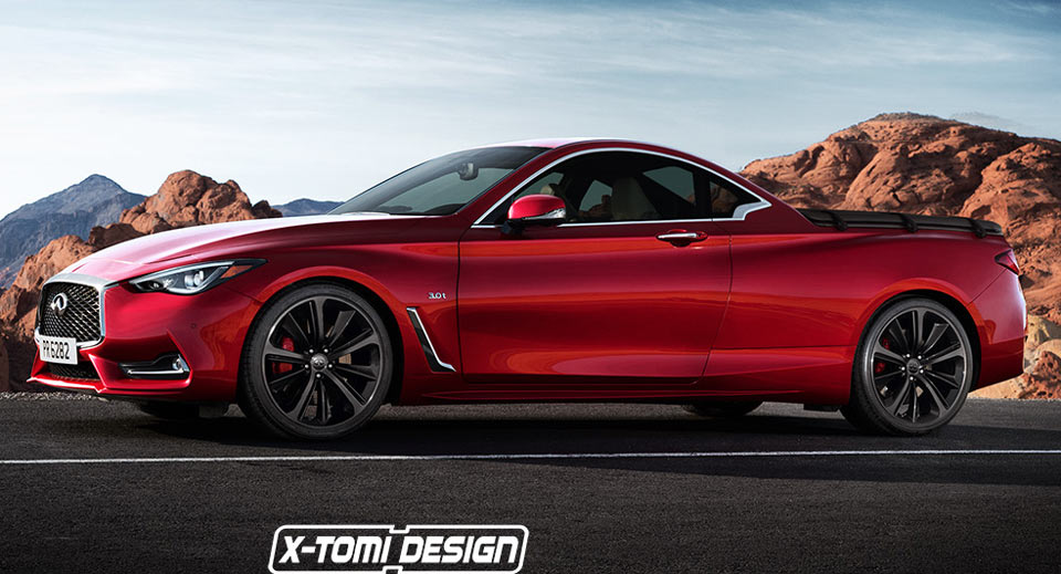 Infiniti Q60 Follows The <strike>El Camino</strike> Sporty Pickup Truck Trend