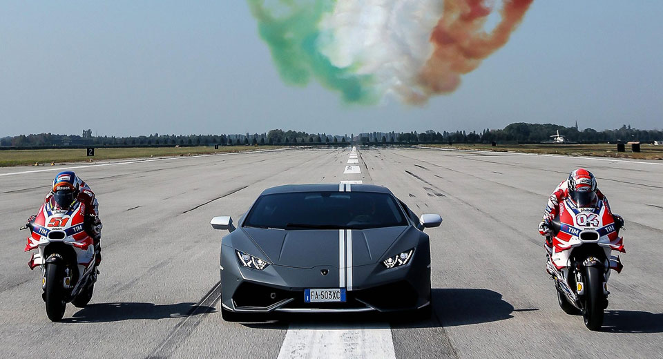  Lamborghini Joins With Ducati And Air Force For Italian Celebration