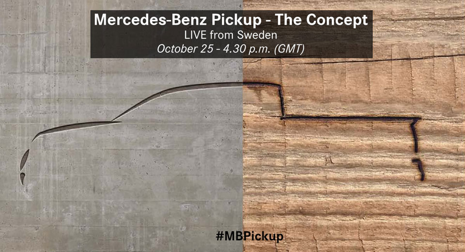 Mercedes-Benz Teases Pickup Concept Before October 25 Reveal