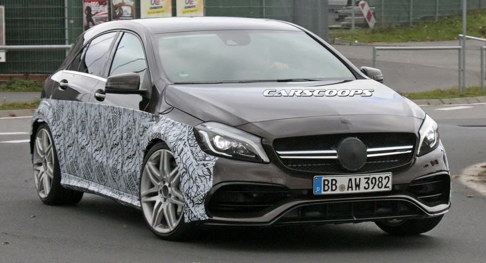  Mercedes Caught Working On Faster, Wide-Bodied A45 AMG