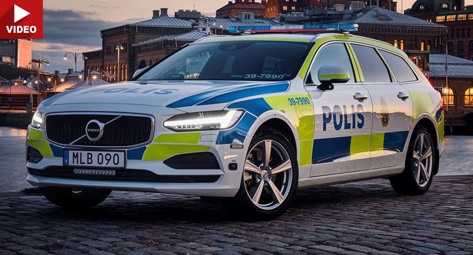  New Volvo V90 Reporting For Police Duty In Sweden