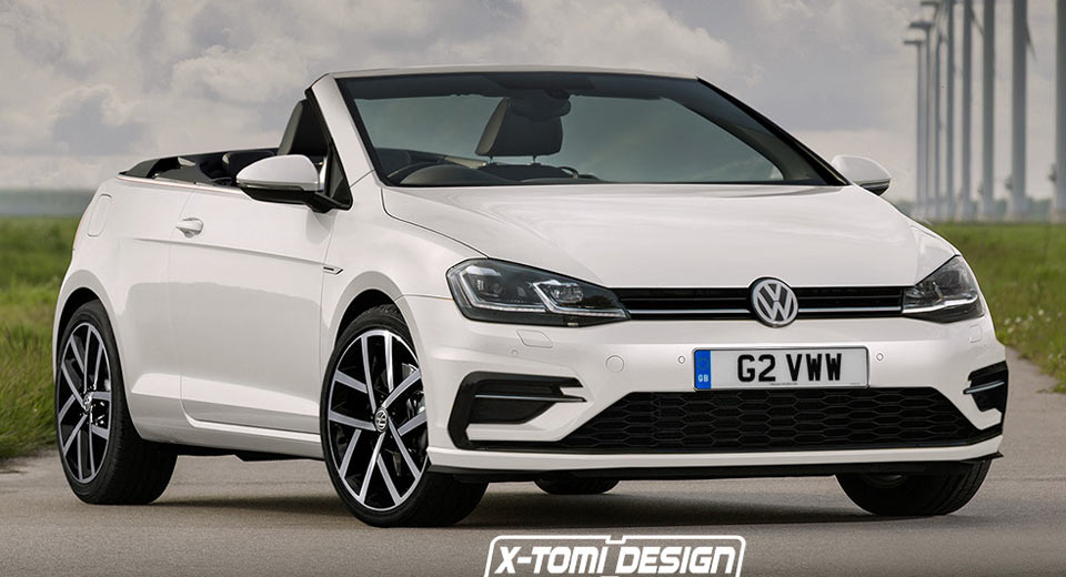  Facelifted VW Golf Imagined As The Cabriolet That Will Never Happen