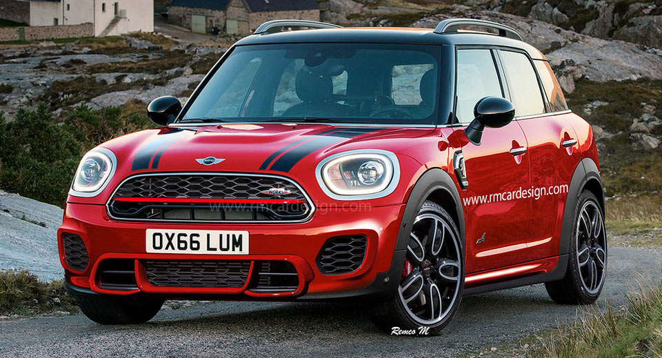  2017 MINI Countryman JCW Rendering Is Pretty Much Spot On