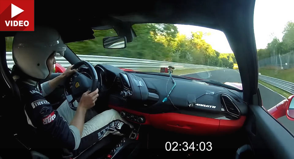 Watch A Ferrari 488 GTB Lap The ‘Ring In 7:21,63