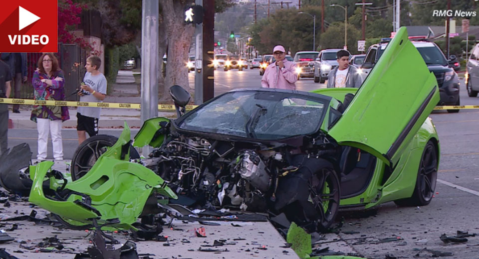Breaking: McLaren 650S Spider Totaled, Two Hospitalized In LA Hit And Run