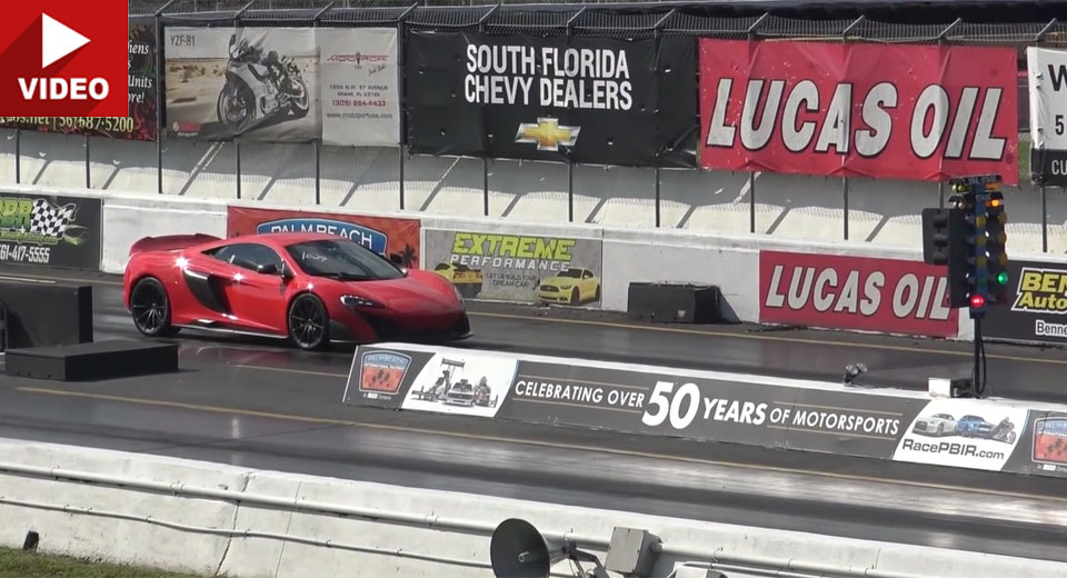  McLaren 675LT Shows Its Hypercar-Rivalling Speed Down The 1/4 Mile