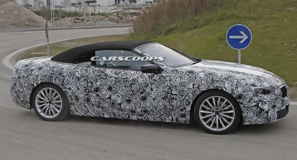  BMW 8-Series ( 6-Series?) Convertible Snapped