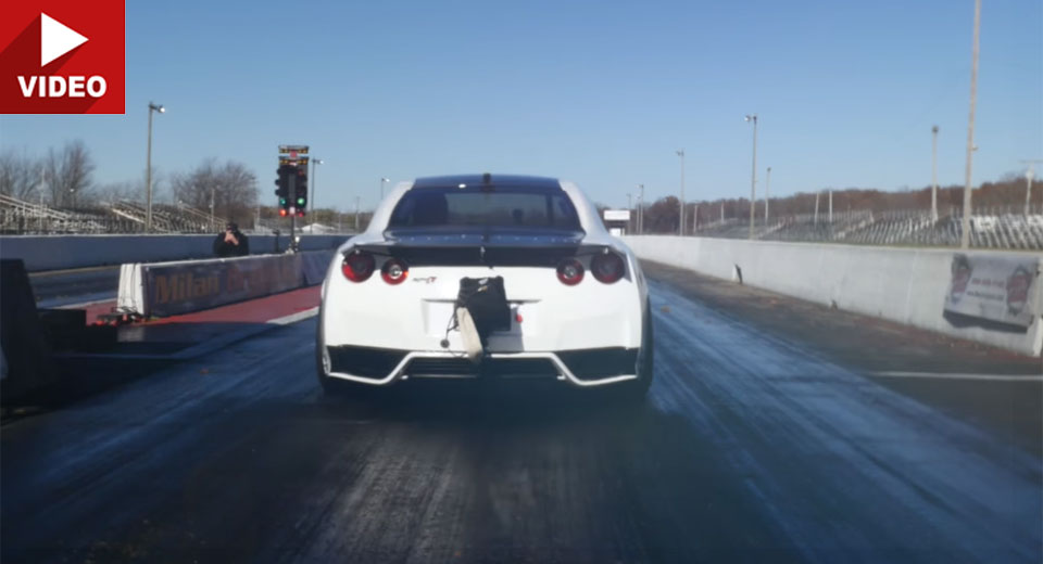  Nissan GT-R Quarter Mile Record Falls Once Again With 2,500 HP Beast