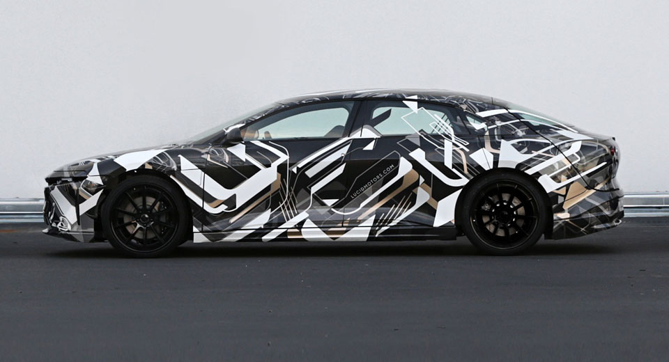  Lucid Motors Reveals Camo’d Prototype Before LA Show; Rivals Tesla Model S, Mercedes S-Class