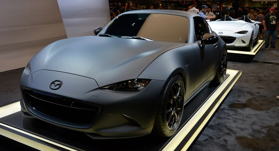  Mazda Unveils MX-5 RF Kuro & Lighter Speedster Evolution Concepts At SEMA