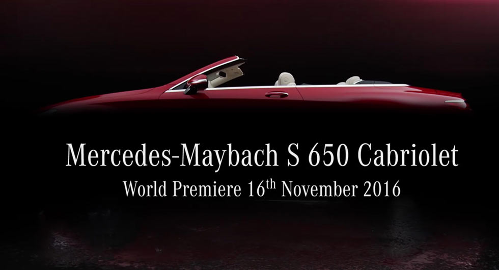 New Exclusive Mercedes-Maybach S650 Cabriolet Coming To LA Auto Show