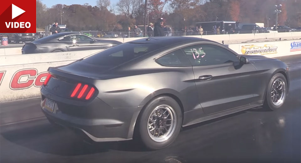  Tuned EcoBoost Mustang Shows Its V8 GT Sibling Who’s Boss, Explodes Shortly After