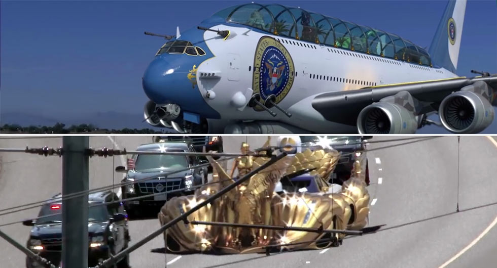 Sci-Fi Director Envisions Donald Trump’s Air Force One And Presidential Limo
