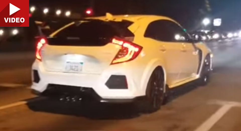  2018 Honda Civic Type R Filmed Testing In California