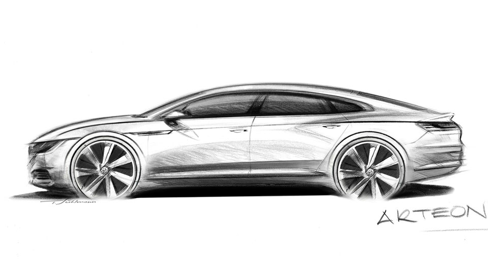  Volkswagen Previews New Arteon Fastback To Replace CC