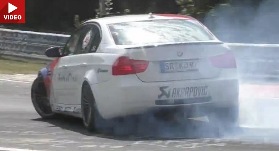  BMW M3 Driver Shows Epic Drift Skills On Crowded Nurburgring