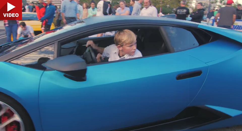  Here’s Yet Another Kid Driving An Exotic Supercar
