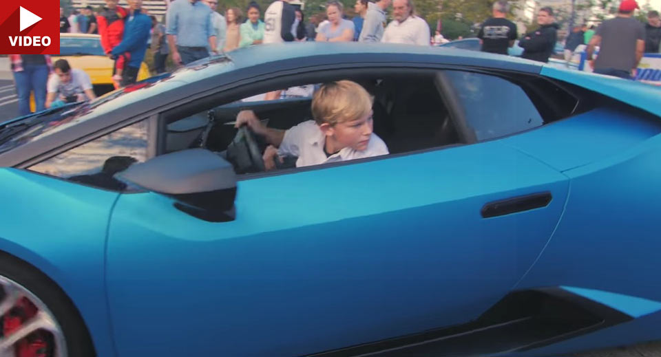 Here’s Yet Another Kid Driving An Exotic Supercar