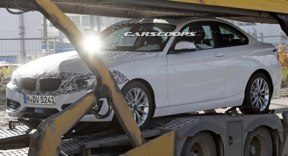  Facelifted 2018 BMW 2-Series Coupe Spotted Hanging Out On A Truck