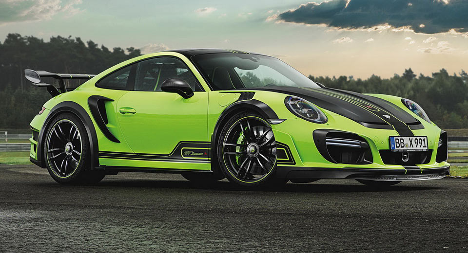  TechArt’s New 911 Turbo GTstreet R With Up To 720HP Is A Mean Green Machine
