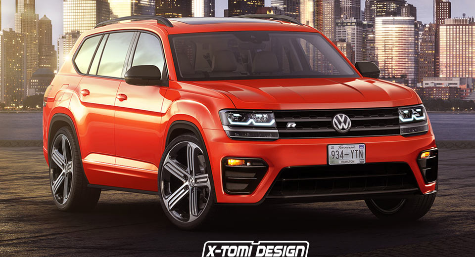 New Volkswagen Atlas Tries Out An ‘R’ Suit In Orange
