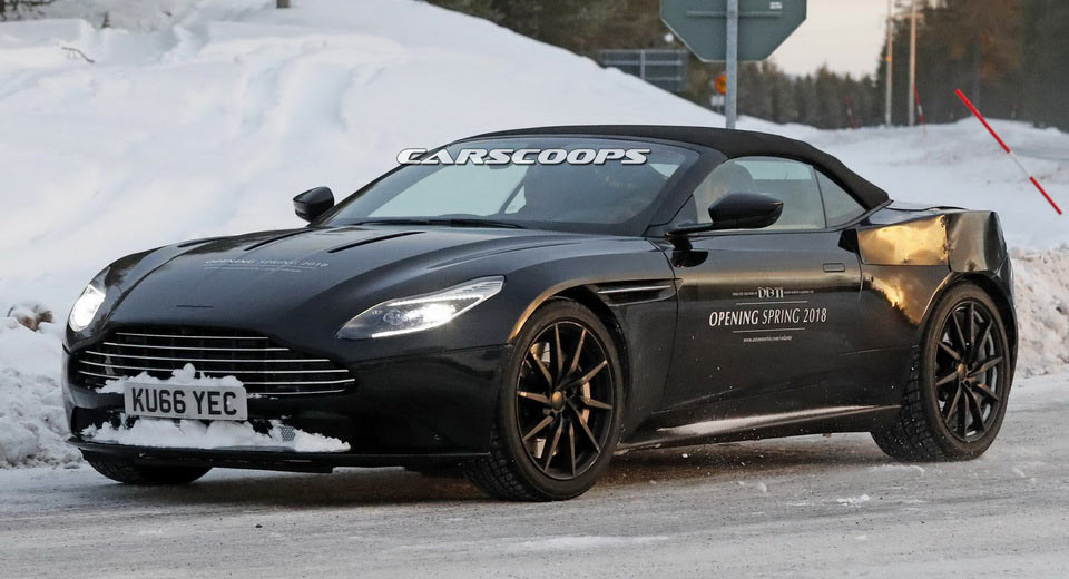  Aston Martin DB11 Volante Testing In The Snow Offers Up Some New Viewing Angles