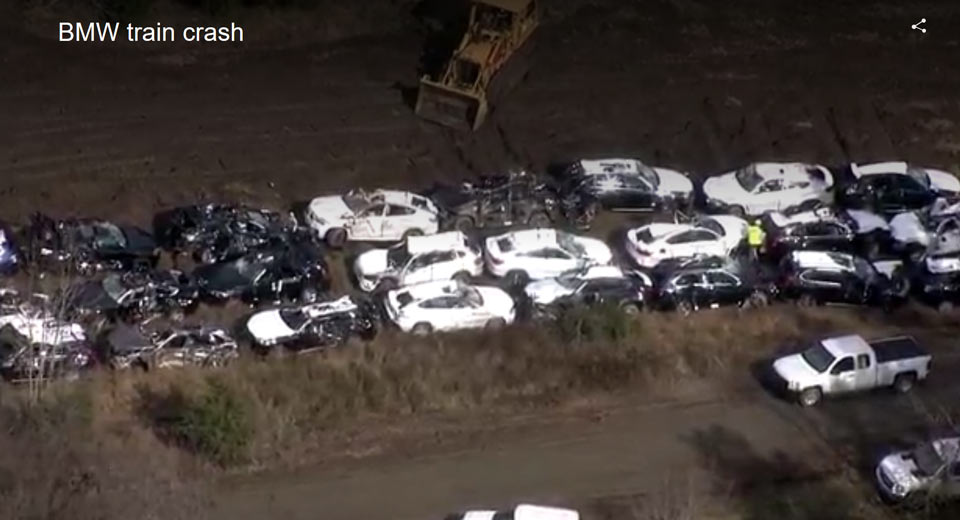  120 Brand New BMWs Destroyed In U.S. Train Derailment [w/Video]