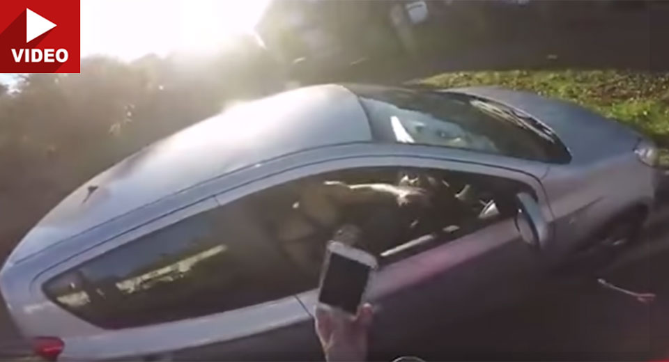 Motorcyclist Gets His Revenge After Being Cut Off