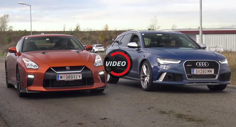 Audi RS6 Performance Tries To Beat 2017 Nissan GT-R Again And Again