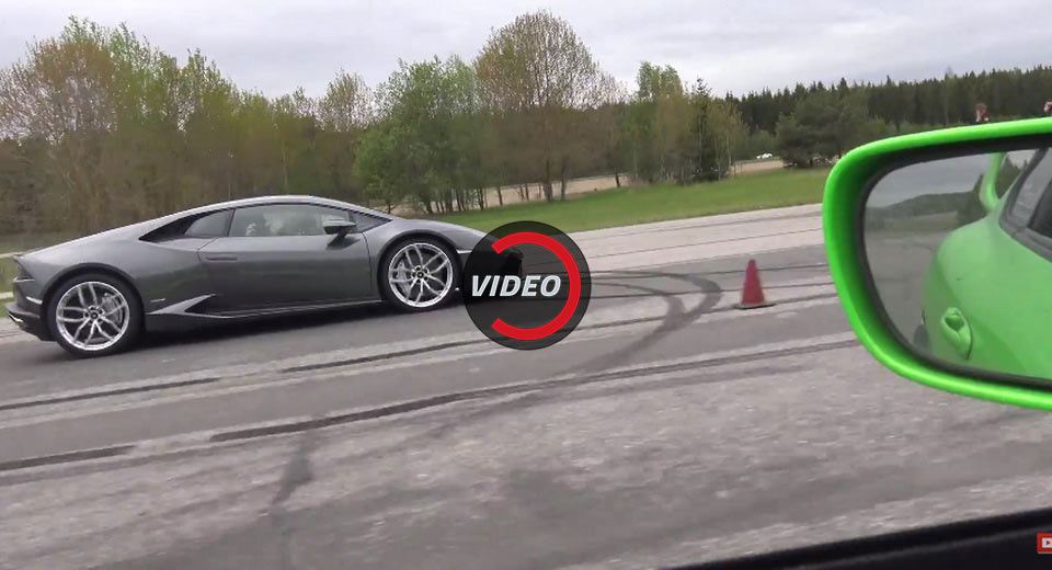 Lambo Huracan Brave To Take On 1,000+ HP Toyota Supra