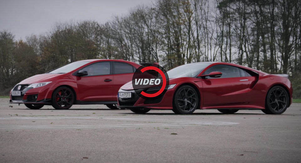  Can The Honda Civic Type R Outrun The NSX With A 5-Sec Head Start?