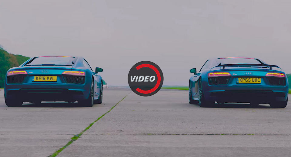  A Tale Of Two Audis: R8 V10 Drag Races The V10 Plus