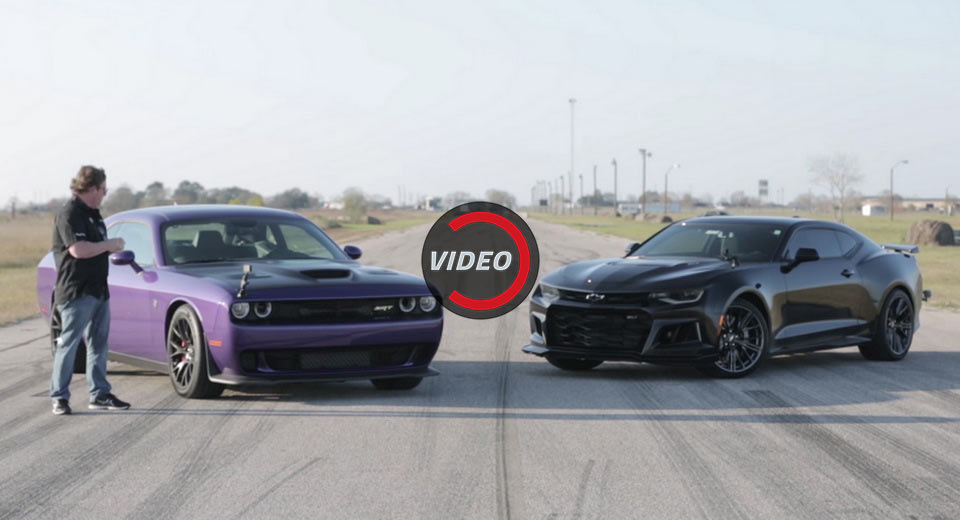 Rolling Start Decides Challenger Hellcat vs Camaro ZL1 Winner