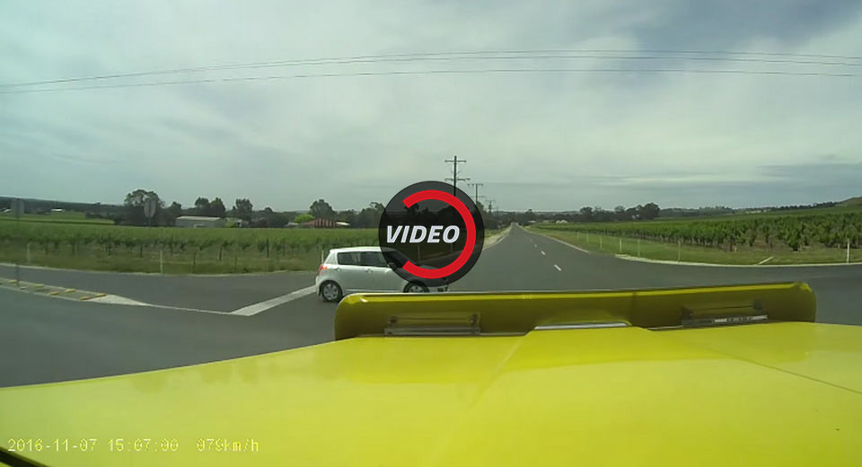  Suzuki Swift Crossing In Front Of A Speeding Road Train Had Unfortunate Consequences