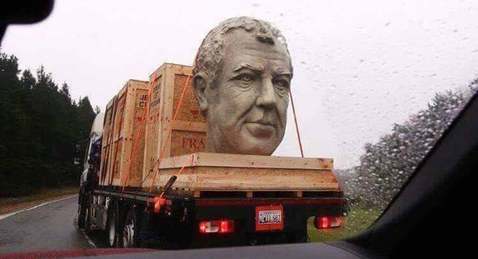  Huge Jeremy Clarkson Head Hits The Streets For The Grand Tour