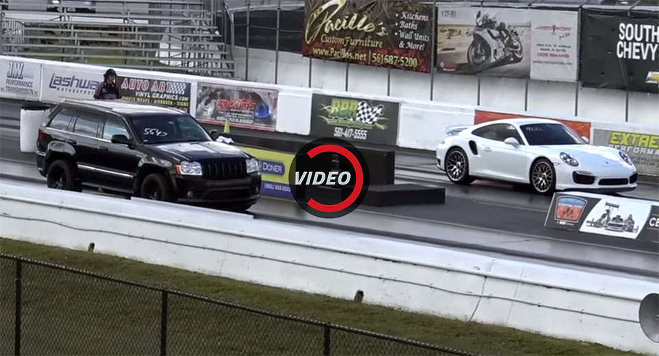  Tuned Jeep SRT8 Bets On NOS To Keep Up With 911 Turbo