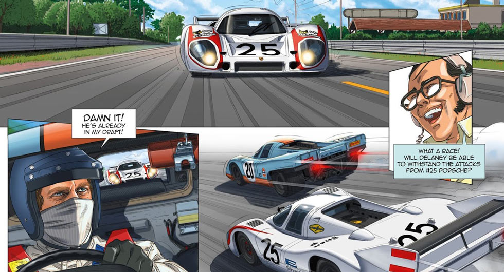  Steve McQueen Returns To Le Mans In Graphic Novel Form