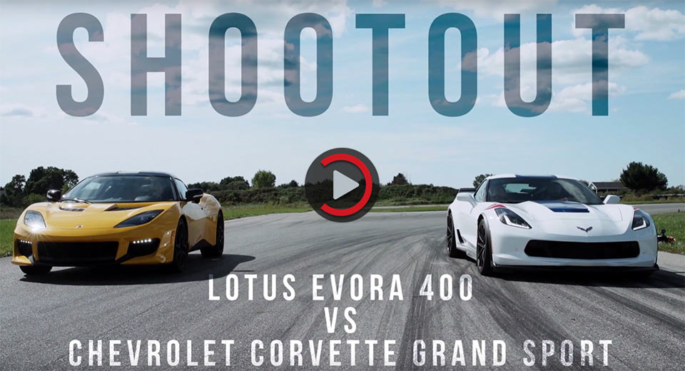 New Corvette Grand Sport vs Lotus Evora 400: When Worlds Collide
