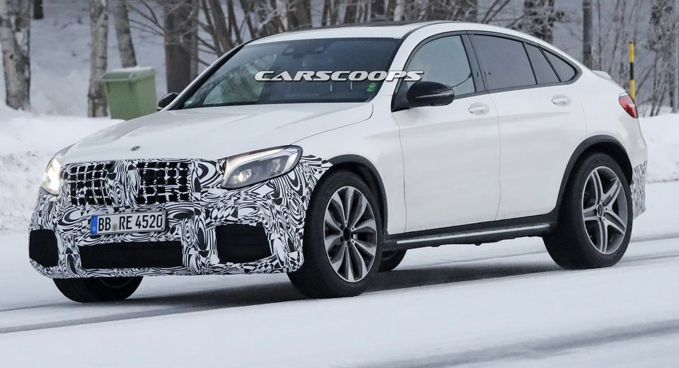  Mercedes-AMG Uses Hot 2018 GLC63 Coupe V8 To Melt Some Snow In Sweden