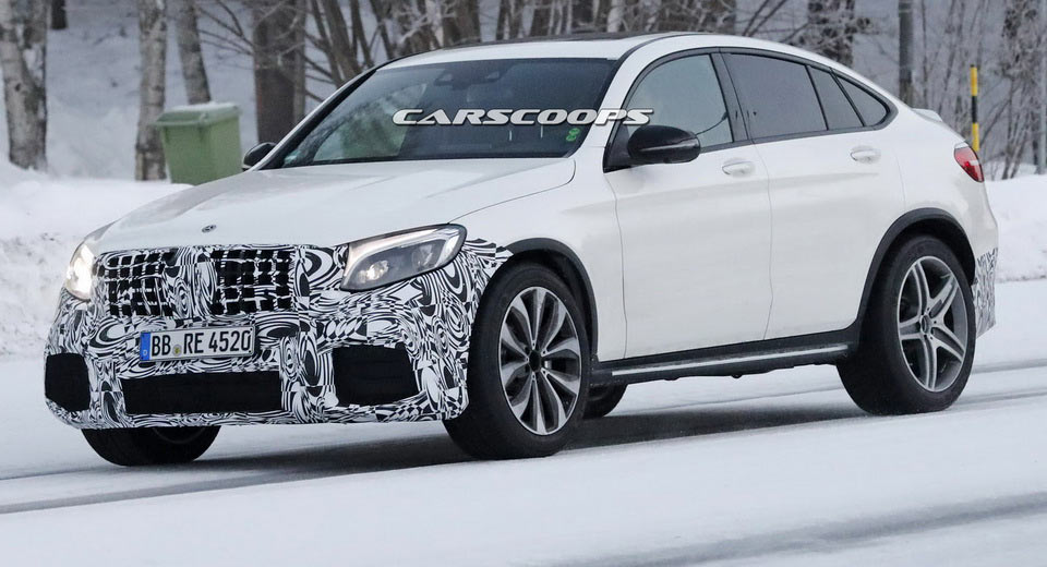 Mercedes-AMG Uses Hot 2018 GLC63 Coupe V8 To Melt Some Snow In Sweden