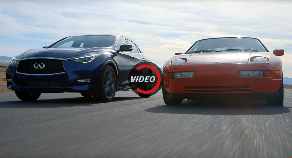 Can A 2017 Infiniti QX30S Outrun A 1987 Porsche 928 S4 On Track?