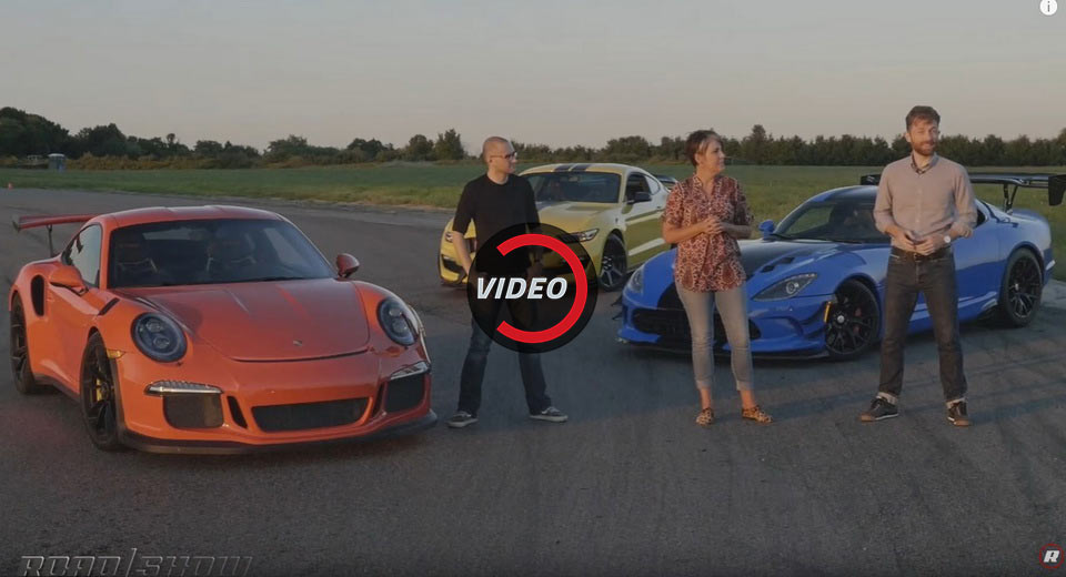 911 GT3 RS Vs Viper ACR Vs Mustang GT350R In Battle Of The Track-Focused Specials