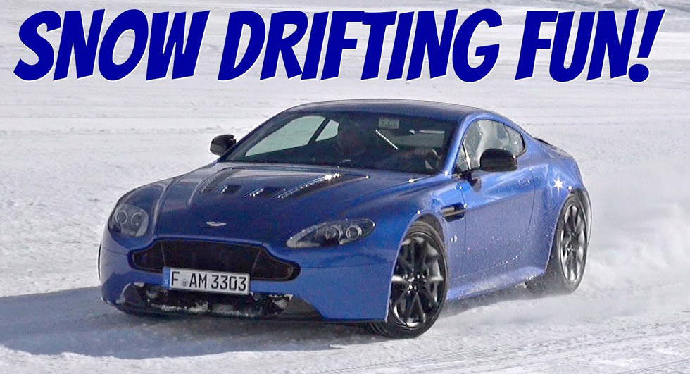  Aston Martin V12 Vantage S Channels Inner ‘Bond Car’ In The Snow