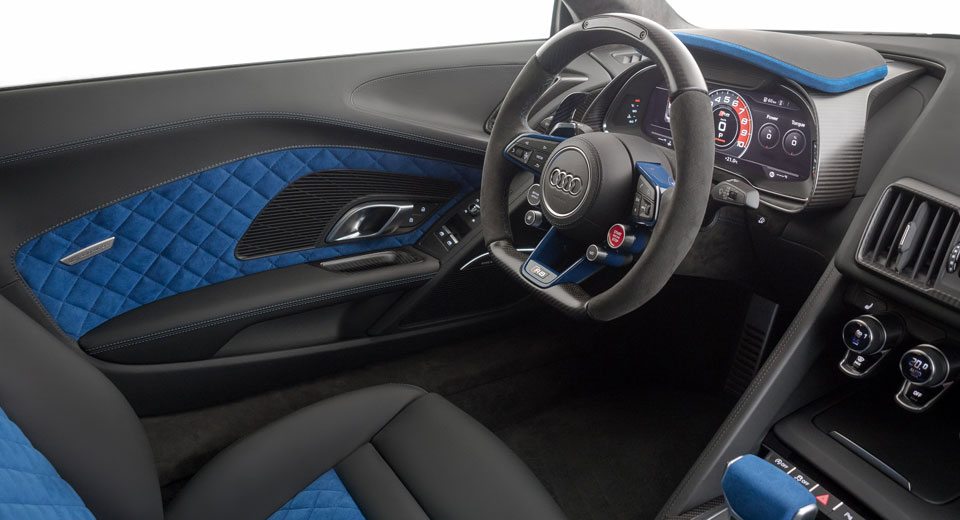  Neidfaktor Pimps Out Audi R8 V10 Plus With Blue & Black Interior