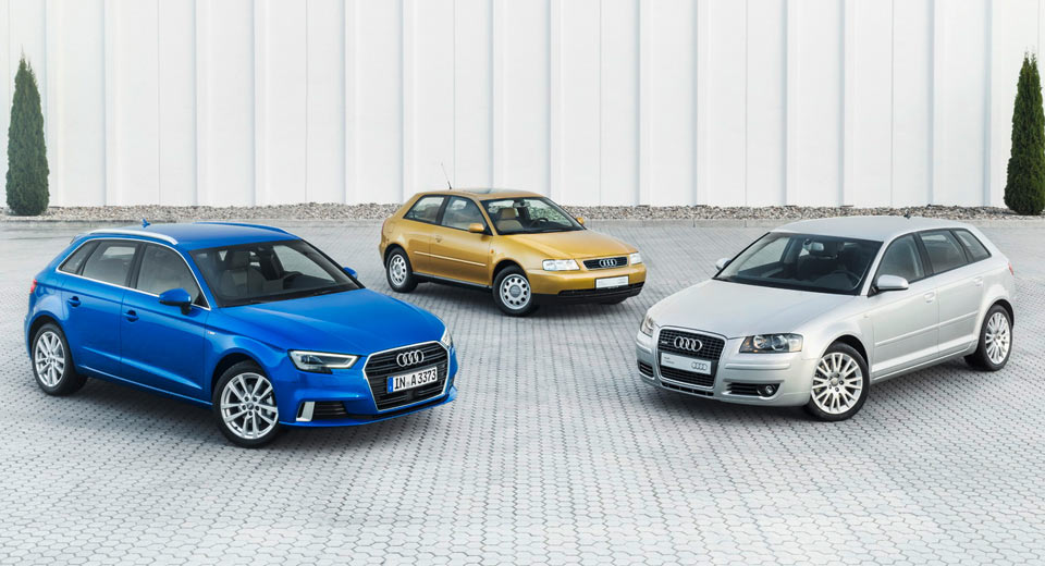  Audi A3 Turns 20, Celebrates Three Generations