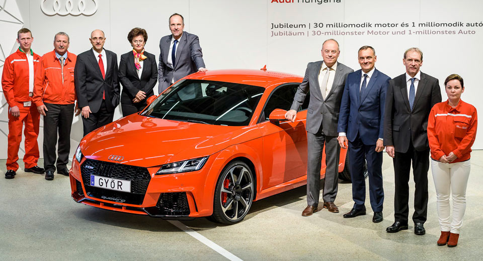  Audi Celebrates 1 Million Cars And 30 Million Engines Made In Hungary
